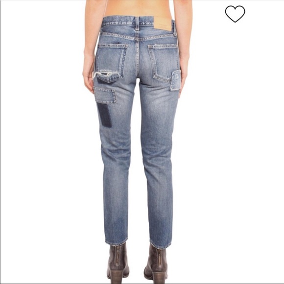 Moussy Laurel Patched Tapered Jean - Picture 3 of 10